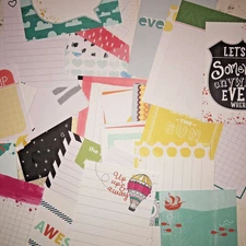 50 assorted 4x3 Memories & More cards Stampin' UP!  Pocket Project Life style