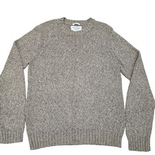 Abercrombie  Fitch Sweater M Muscle Brown Crewneck Smart Casual Winter Layering