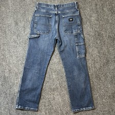 Vans Jeans Men 28x28 Denim Chore Carpenter Jeans Baggy Skater Relaxed Fit