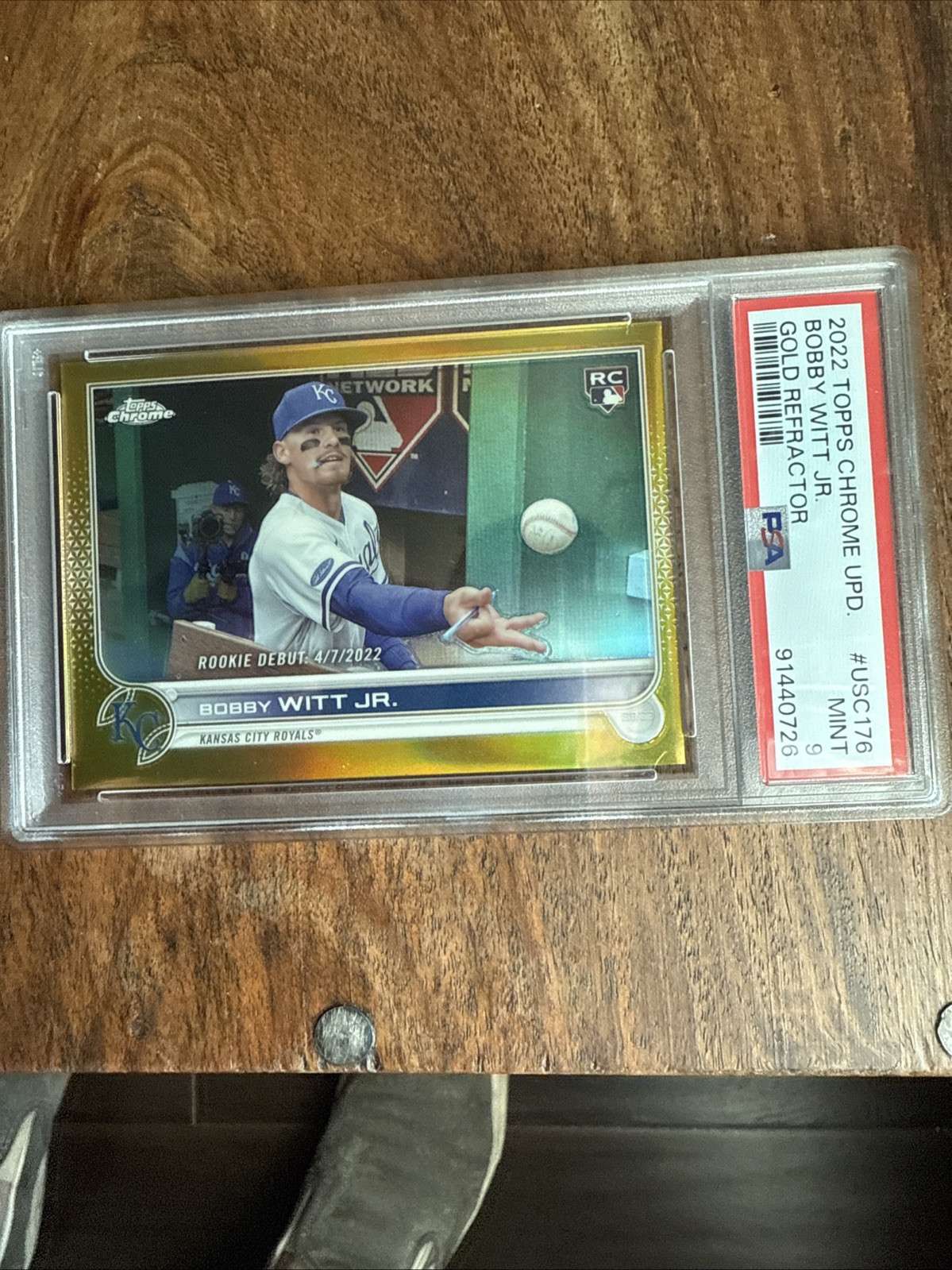 2022 Topps Chrome Update Gold Refractor #USC176 Bobby Witt Jr. RC /50 Pop 6