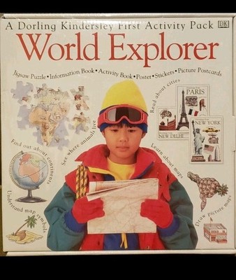 WORLD EXPLORER A DORLING KINDERSLEY FIRST ACTIVITY PACK PUZZEL - NEW/SEALED