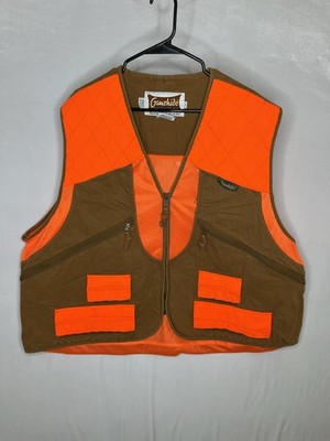 Gamehide Vest Mens 3XL Orange Brown Mesh Upland Hunting Blaze Zip Pockets