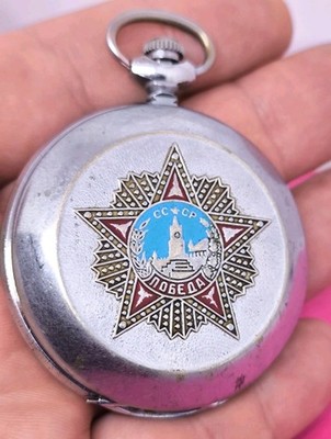 Vintage MOLNIJA MOLNIA Russian Pocket Watch. Manual Rare 3603 Caliber 