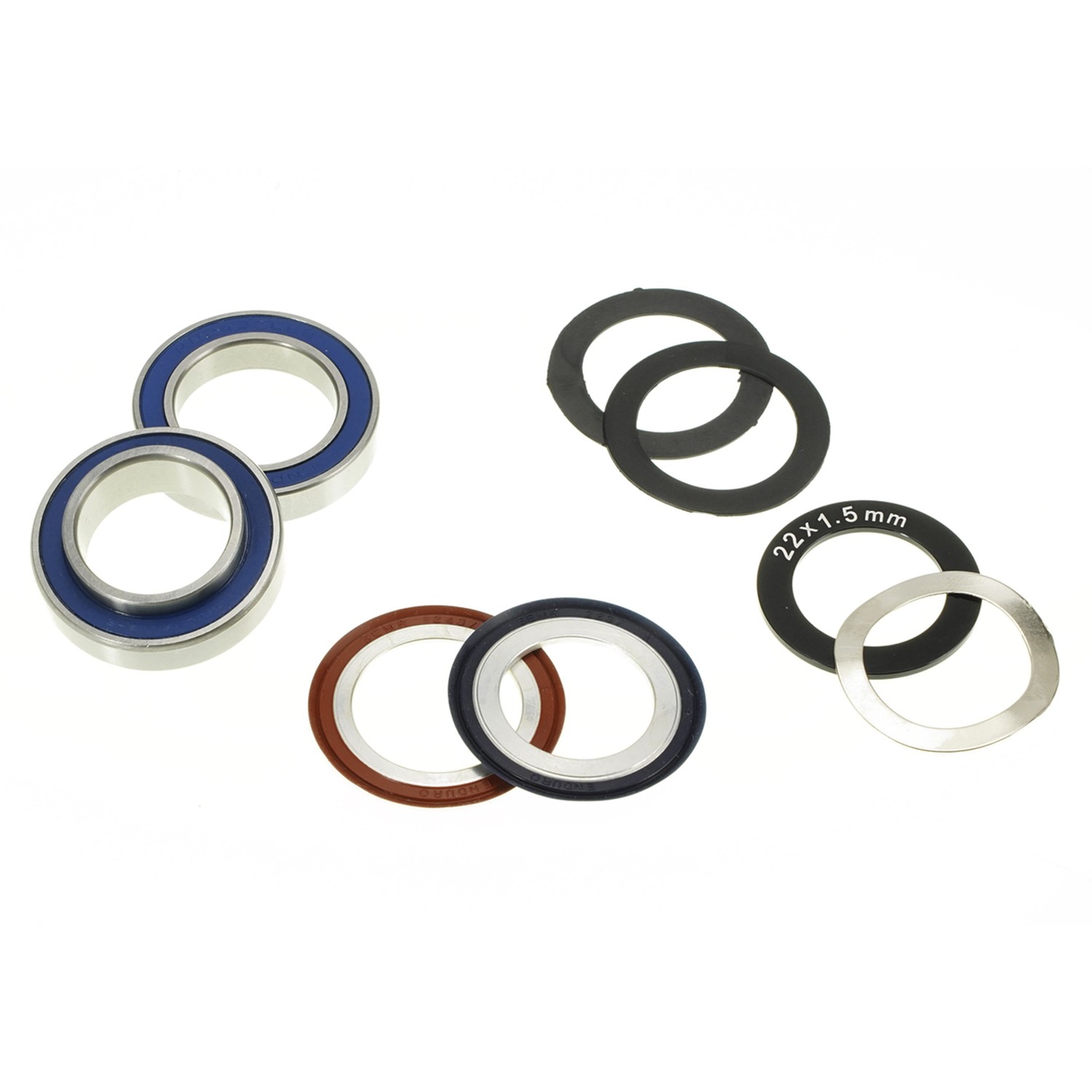 Kit roulements étanches ABEC 3 pour axe SRAM GXP 24 22 mm sans craquement