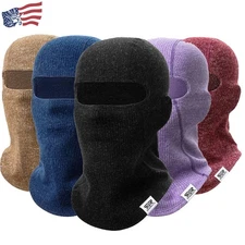 Winter Knit Fleece Balaclava Thermal Sports Full Face Mask for Motorcycle Ski