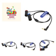 3.5mm Right-Angle TRS to Double Low-Profile XLR 3 Pin Male Y Cable for Rode W...