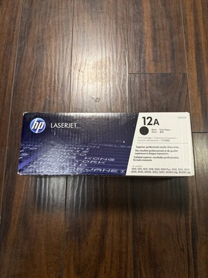 Genuine HP 12A Q2612A Black LaserJet Toner Print Cartridge New Sealed OEM