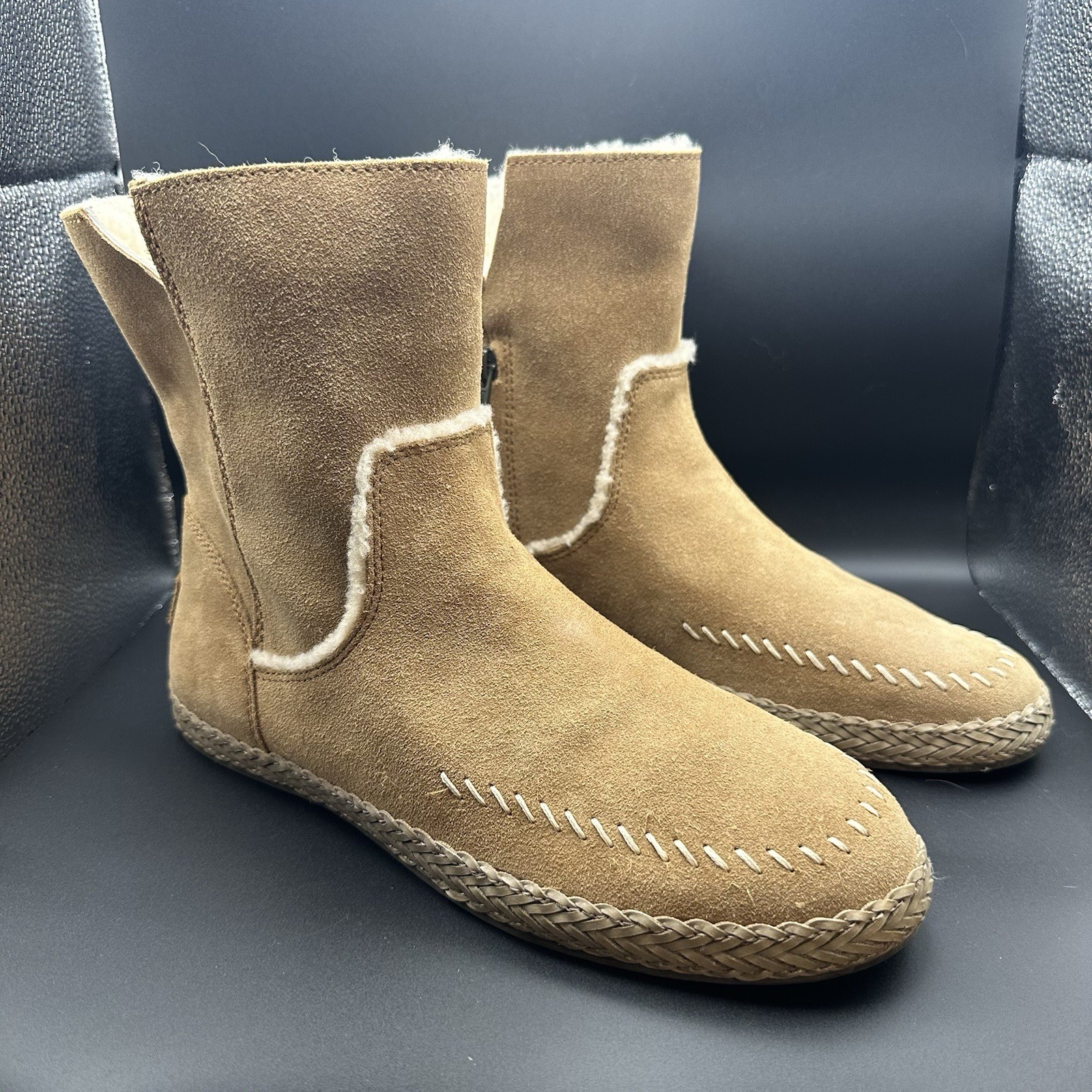 UGG Ailish Chestnut Suede Boots for Women Size 10 Comfortable & Stylish