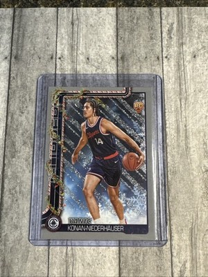 2025-26 TOPPS HOLIDAY BASKETBALL YANIC KONAM- NIEDERHAUSER SILVER GLITTER ROOKIE
