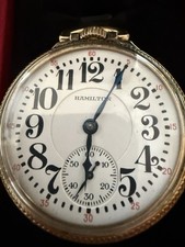 Hamilton 992B Railroad Grade Pocket Watch 21J 16S Running - 10k Rolled GP Case