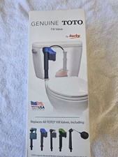 Véritable assemblage de vanne de remplissage de toilette universelle TOTO 528GT. Grand clapet 3" inclus