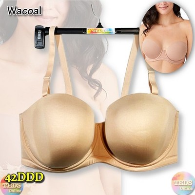 NWOT Wacoal Women's 42DDD Red Carpet Full Figure Underwire Strapless Bra 854119