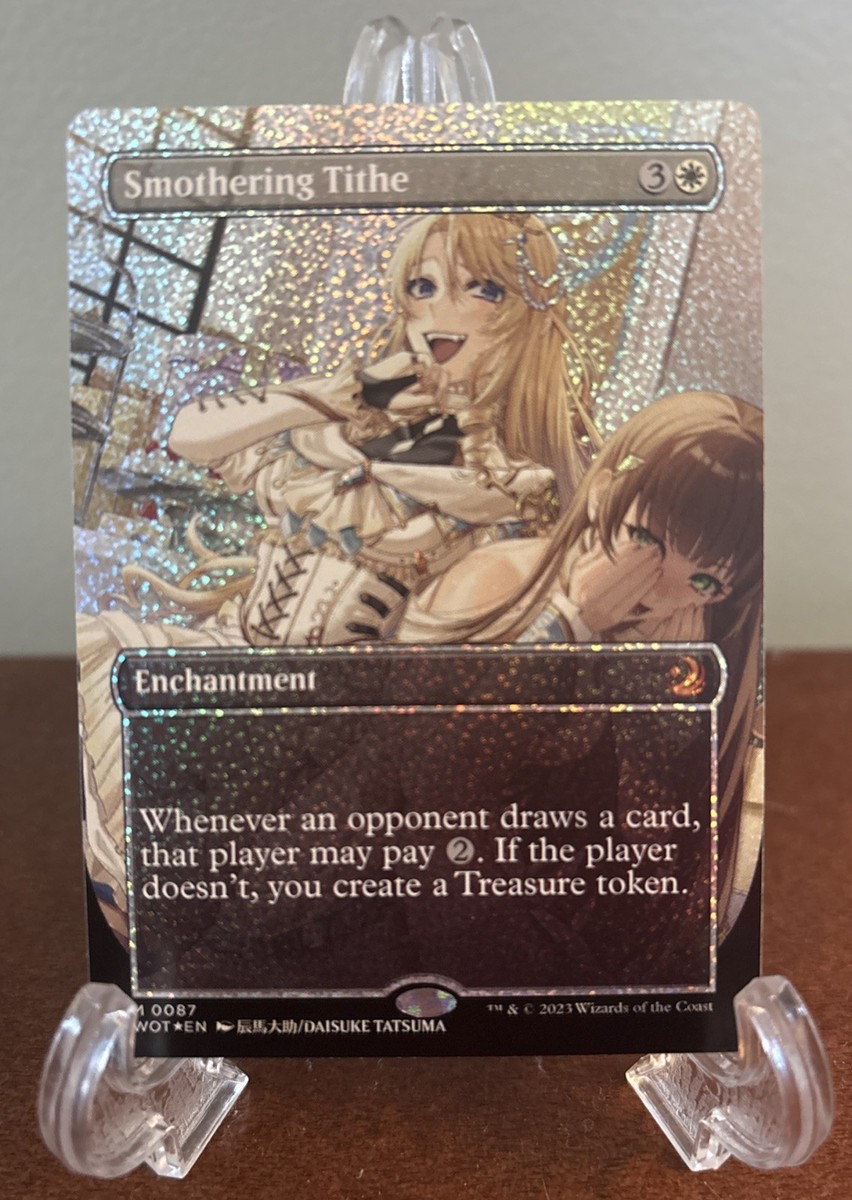 MTG Smothering Tithe Anime Confetti Foil English #87 Enchanting