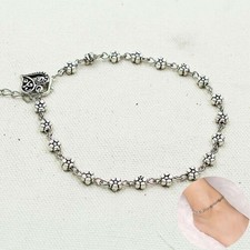 Foot Chain Bracelet Sandal Beach Ankle Silver Barefoot Plated Anklet Jewelry