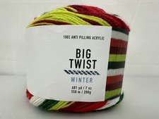 Jo-Ann Stores Big Twist Winter Yarn Color Bright and Merry 100 Acrylic 601 yd