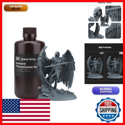 ELEGOO 8K 3D Printer Resin for 8K/9K/12K LCD Space Grey 1000G