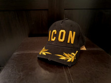 Dsquared Hat Adjustable Distressed black
