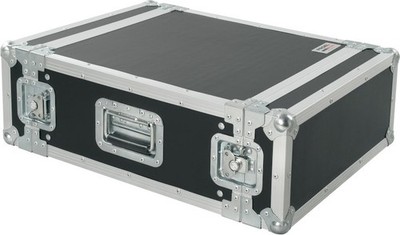 Proel CR203BLKM 3U 19'' Rack Case 45 cm Butterfly-Verschlüsse Schwarz laminiert