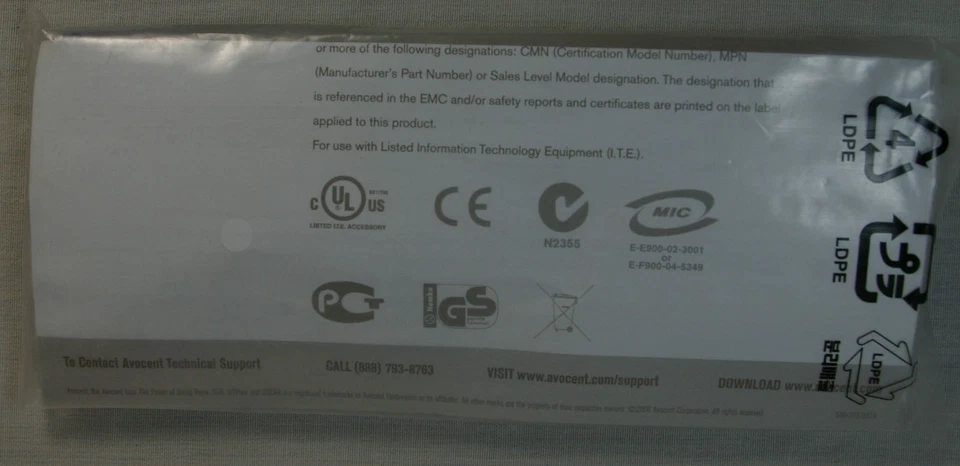 Avocent DSRIQ-PS2 PS/2+VGA KVM adapter dongle for IP KVM NOS Sealed 1005-001 W - Image 3 of 3