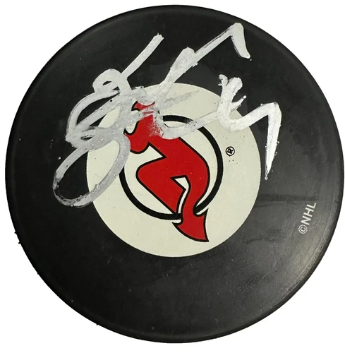 Scott Stevens Autographed New Jersey Devils Hockey Puck JSA HOF NHL