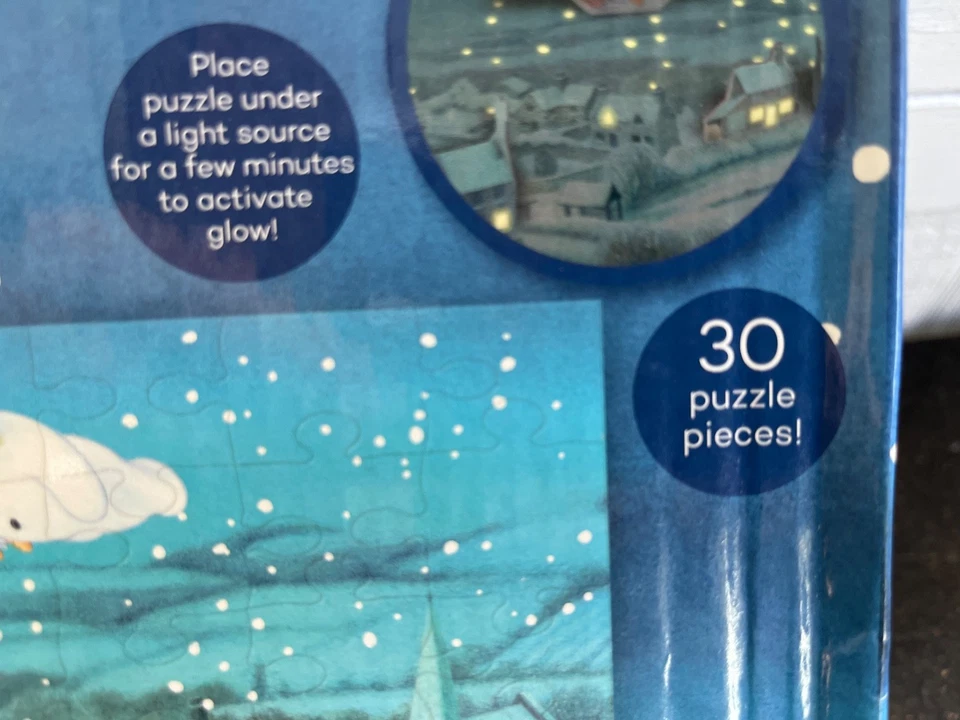 Children's 3D Glow In Dark The Snowman Construction Puzzle Jigsaw and dvd movie - Image 4 of 4