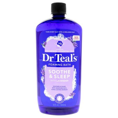 2 Pack Soothe and Sleep Foaming Bath-Lavender by Dr Teals for Unisex-34 oz