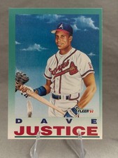 Dave Justice #713 1992 Fleer Atlanta Braves