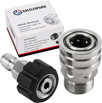 #ad Pressure Washer Adapter Set M22 14Mm to 3 8quot; Quick Connect Pressure Washer Fitt $17.63