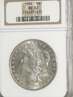 1888-P Morgan Silver Dollar $1 90% Silver NGC MS63 BU/UNC Bright White Nice Coin