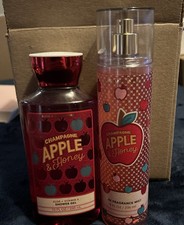 Bath and Body Works Champagne Apple Honey Body Spray and Wash
