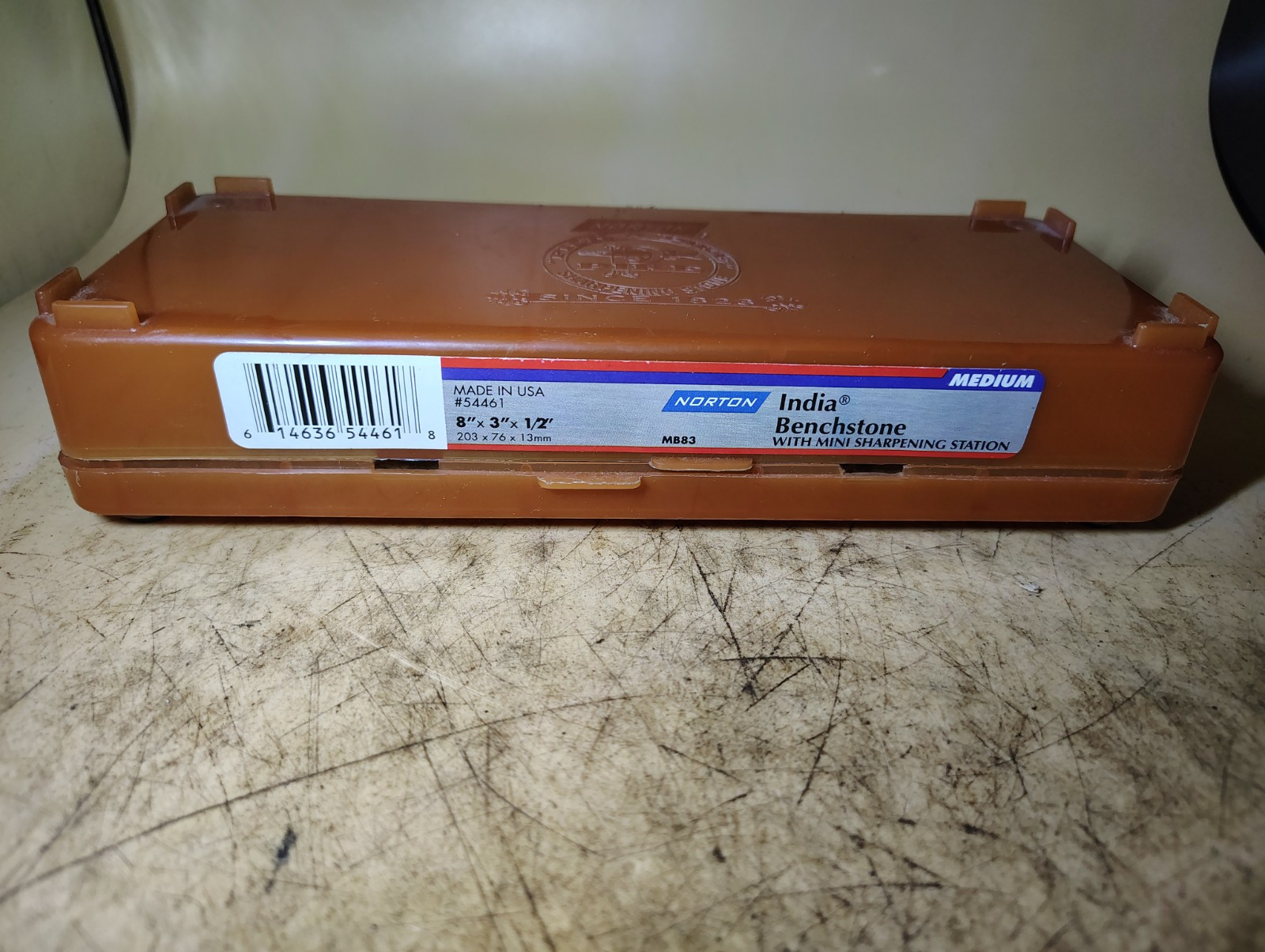 Norton India Benchstone 8x3x1/2" MB83