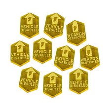 Litko Star Wars Legion Accessori  Vehicle Disabled Tokens - Transparent Ye New