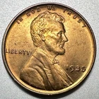 1935  LINCOLN CENT   CHOICE BU  RED