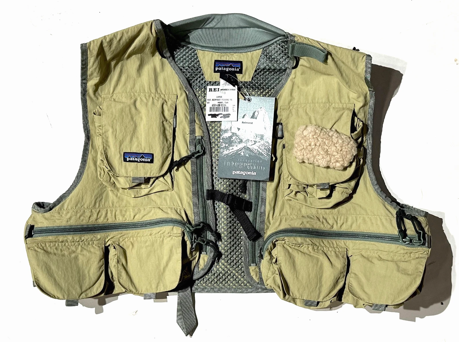 Patagonia Shorty ReInvest fishing vest.
Opens in a new window or tab
