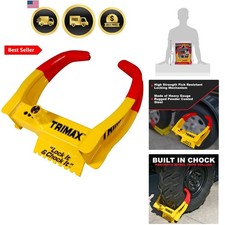 - Trailer Wheel Lock - Fits 6-10.5 Tires - Wheel Boot Lock For Trailer Car...