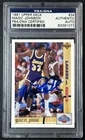 MAGIC JOHNSON VS. MICHAEL JORDAN PSA DNA AUTH 1991-92 UPPER DECK #34 MAGIC AUTO