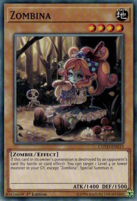 Zombina - COTD-EN033 - Common - 1st Edition - Lightly Played