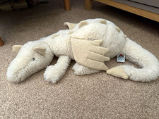 Jellycat medium snow dragon no paper tags