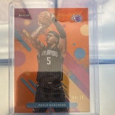 TOPPS FINEST 2025-26 PAOLO BANCHERO ORANGE ORLANDO MAGIC #56 SERIAL NUMBERED /25