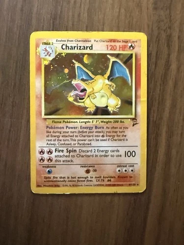1999 Holo Rare Charizard 4/102 Base Set Pokémon Card PSA 1