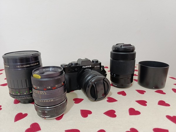 Fujifilm X-T10 Kamera Mit Fujinon 16-50mm 1:3,5-5,6 50-230mm 4.5-6.7 (4826)