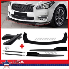 Front Bumper Splitter Spoiler Body Kit Side Skirt Rear Lip For mazda 2 3 6 Rods