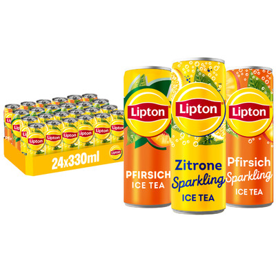 Lipton Ice Tea Mix   Lemon, Peach Sparkling & Still   fruchtig - 24 x 330ml