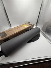 ForPro Full Round Bolster Pillow, Cool Grey, Oil and Stain-Resistant, for 