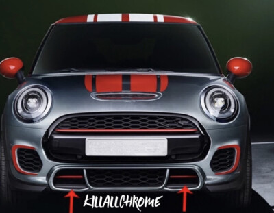 For MINI F56 Duct Fin Covers Gloss Red (PAIR) - JOHN COOPER WORKS JCW 