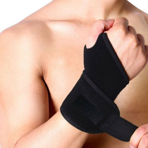 Wrist Brace Sports Band Wrap Adjustable Support Gym Strap Carpal Tunnel Bandage - Picture 2 of 10