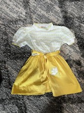 Vintage Healthtex Girls Floral Belted Dress Sz 4