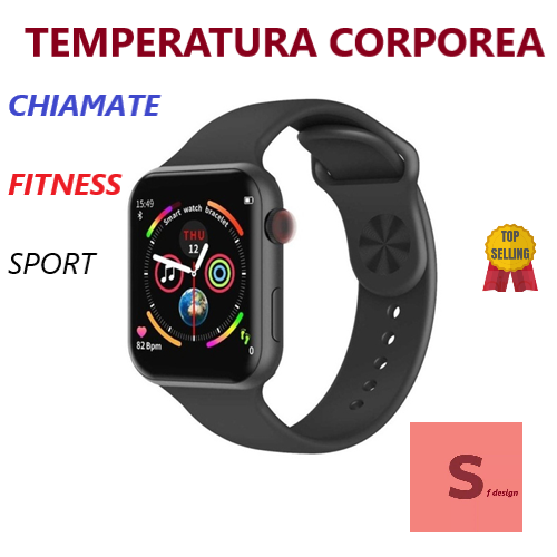 Smartwatch con temperatura corporea universale cardiofrequenzimetro da polso  Q19 | eBay