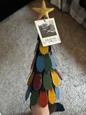 Hand Crafted Recycled Metal Colorful Christmas Tree 18  