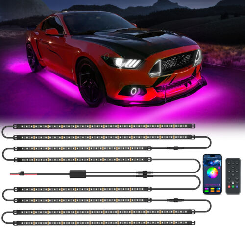 MICTUNING N8 Aluminum RGBW LED Car Underglow Light Kit, Exterior Underbody - 第 1/16 張圖片